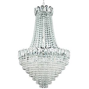 Louis Philipe 11 Light Chandelier Chrome Finish, E14 - Chrome