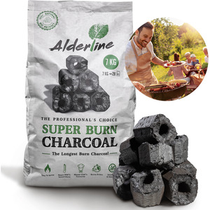 Alderline Superburn BBQ Charcoal Briquettes 7kg by Alderline