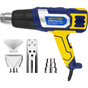 2000W Variable Temp Control Hot Air Gun - Yellow by Skotek