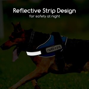 Dog Reflective Adjustable No-Pull Dog Vest Harness by Nobleza
