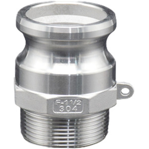 SS 316 Camlock Hose Adapter (Type F - Three Quart inch Male Adapter) by DNA PACKAGING LTD