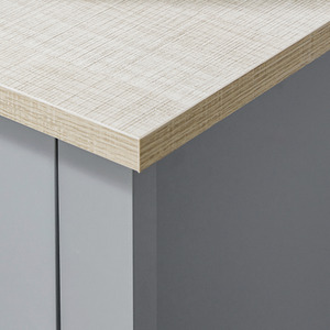 Kleankin Bathroom Under Sink Cabinet Vanity Unit with Adjustable Shelf - Grey by Kleankin