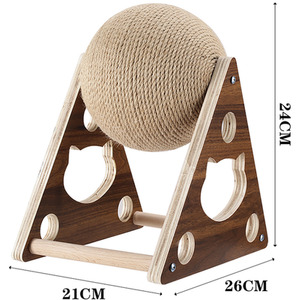 Kidkid Natural Sisal Cat Scratching Ball Pet Toy - Brown by Kidkid