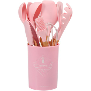 11-piece Silicone Kitchen Utensil Set Nonstick Cookware by Livingandhome