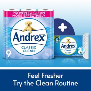 Andrex Washlets Classic Clean Biodegradable and Flushable Toilet Wipes by Andrex