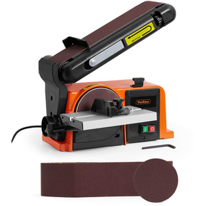 Benchtop Belt and Disc Sander - Orange by VonHaus