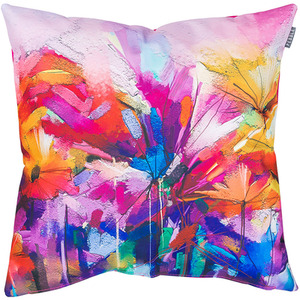 Oil Painting Printed Outdoor Cushion - Pink by icon
