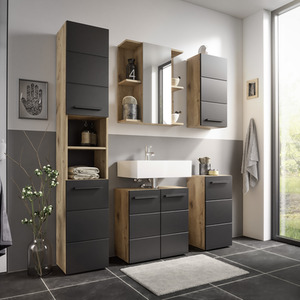 Vista Under Sink Cabinet - Black by Julian Bowen