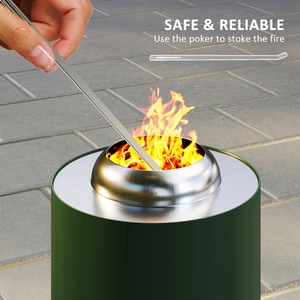 Outsunny Stainless Steel Smokeless Fire Pit 842-388 by Outsunny