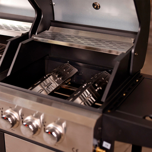 Adjustable Gas BBQ Flame Tamer Two Pack Stainless Steel - Steel by Charles Bentley