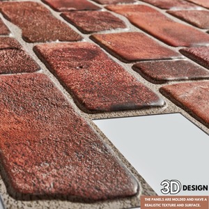 3D Wall Panels Self Adhesive Brick Design Cladding Panel by NOVECRAFTO
