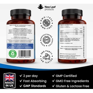 Collagen Supplement Marine Collagen Capsules - One Month by New Leaf Products
