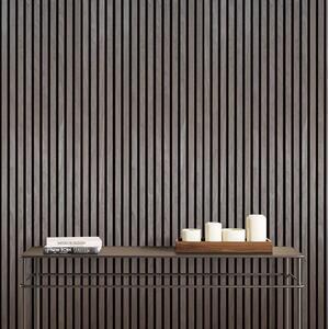 Chestnut Easy Living Acoustic Slat Wall Panel - Chestnut / 1 / Sample by Kraus