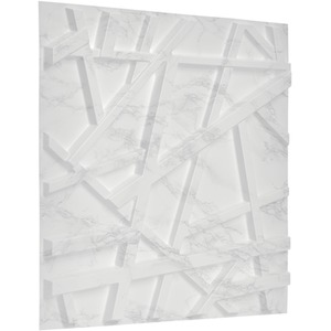 3D Wall Panels (50x50 cm) PVC Cladding Panel in Geometric Line Design by NOVECRAFTO