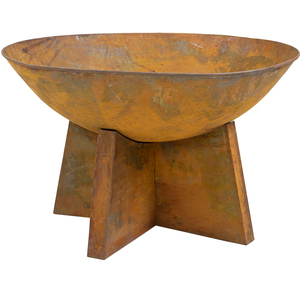 Oxidised Rust Finish Fire Pit - Rust by Charles Bentley