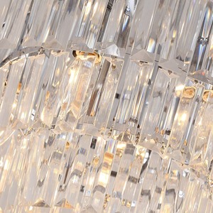 HOMCOM Crystal 7 light Ceiling Chandelier - Transparent by HOMCOM