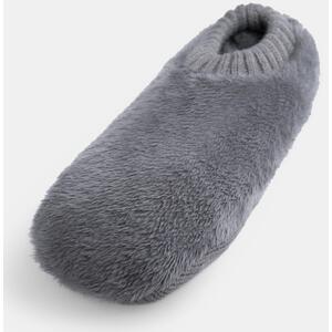 Mens Teddy Marl Fleece Anti Slip Thick Warm Slipper Socks - Charcoal Grey / M/L - UK 9-10 by OHS
