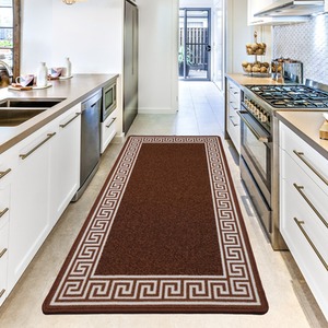 Nonslip Greekey Gel Door Mats by Smart Living