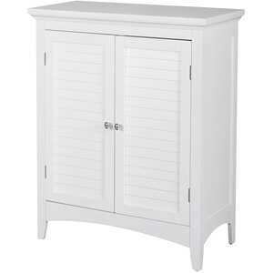 Teamson Home Wooden Bathroom Free Standing Cabinet Unit White ELG-585 - White by Teamson Home