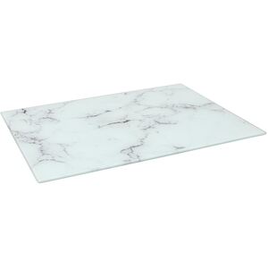 Rectangle Glass Chopping Board - White / 30cm by Harbour Housewares
