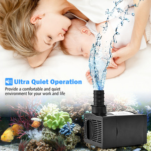 Quiet Submersible Water Pump - black by Costway