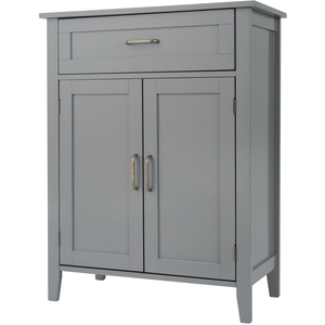 Teamson Home Wooden Bathroom Furniture Floor Cabinet Grey EHF-F0018 - Grey by Teamson Home