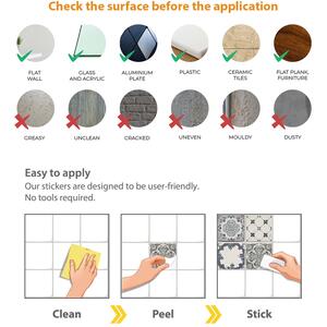 Walplus Wall Tiles Stickers by WALPLUS