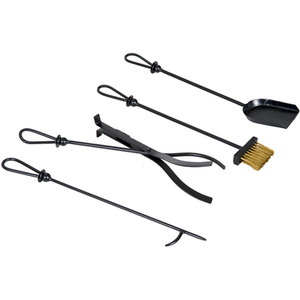 Outsunny Firewood Log Rack Holder - Black by Outsunny