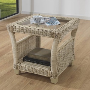 Dijon Natural Lamp Table - Grey by Desser