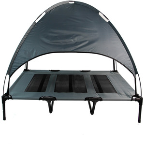 Grey Elevated Dog Bed with Canopy - Grey / 91cm by Actiaspet