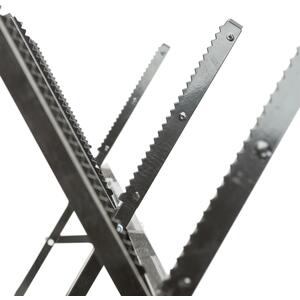 Folding Iron Log Saw Horse - Black by Harbour Housewares