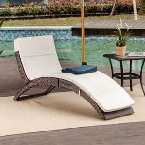 Outsunny Sun Lounger Rattan Hommock by Outsunny