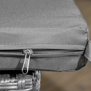 Outsunny Cushioned 4 Pieces Rattan Garden Chairs by Outsunny