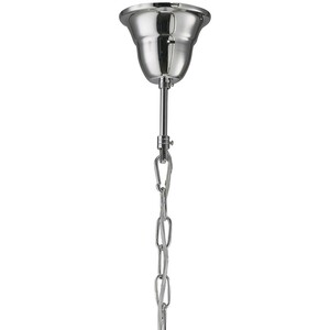 Vela Ceiling Pendant Chandelier 3 Light Polished Chrome, Crystal - Polished Chrome