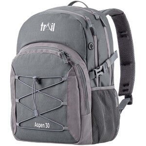 Aspen 30L Camping Backpack - Grey by Trail
