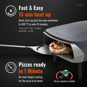Rotante Pizza Oven - Graphite by Witt