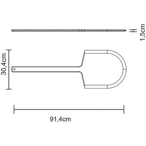 Tramontina Pizza Peel - Natural Wood / 91cm by Tramontina