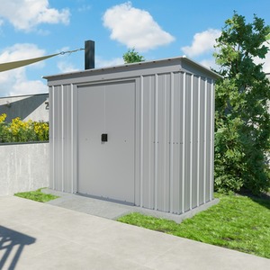 Yardmaster 'Store All' Pent Metal Shed - Silver / 238cm by Yardmaster