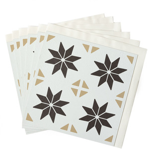 Vivid Stars Self Adhesive Wall Tiles - Black & White by d-c-fix