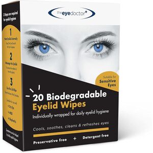 Eyelid Cleansing Wipes for Dry Eye Blepharitis and MGD - White / 40 by The Eye Doctor