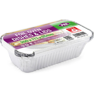 Foil Oven Dishes with Lids - Square