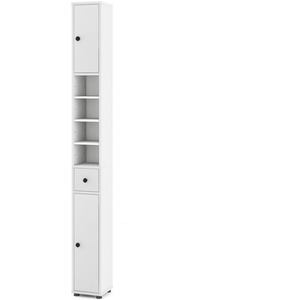 Slim Bathroom Tall Cabinet - White by Costway