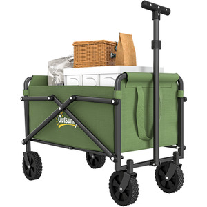 Outsunny 41L Festival Trolley on Wheels - Green by Outsunny