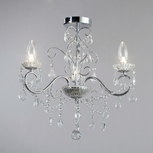 Vara Bathroom Chandelier - Chrome / 47.5cm by Litecraft
