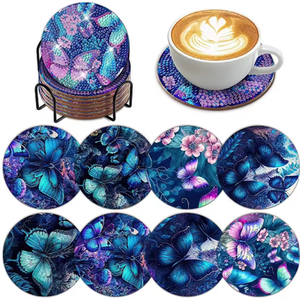 Teddy Bear Diamond Painting Kit - Purple by Syntego