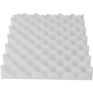Set of 12 High-Density Flame-Retardant Acoustic Foam - White by Livingandhome
