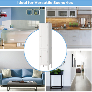 Bathroom Cabinet with 5-Tier Shelves by Costway