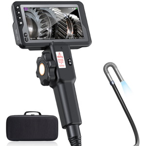 Handheld Articulating Endoscope Inspection Camera with 4.5 inch IPS LCD Screen - Black by UK Inspection Camera