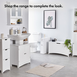 Holbrook Under Sink Bathroom Cabinet - white by VonHaus