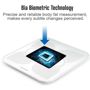 Digital Bluetooth Bathroom Weighing Scales Body Fat Smart Analyzer - White by Bucanim